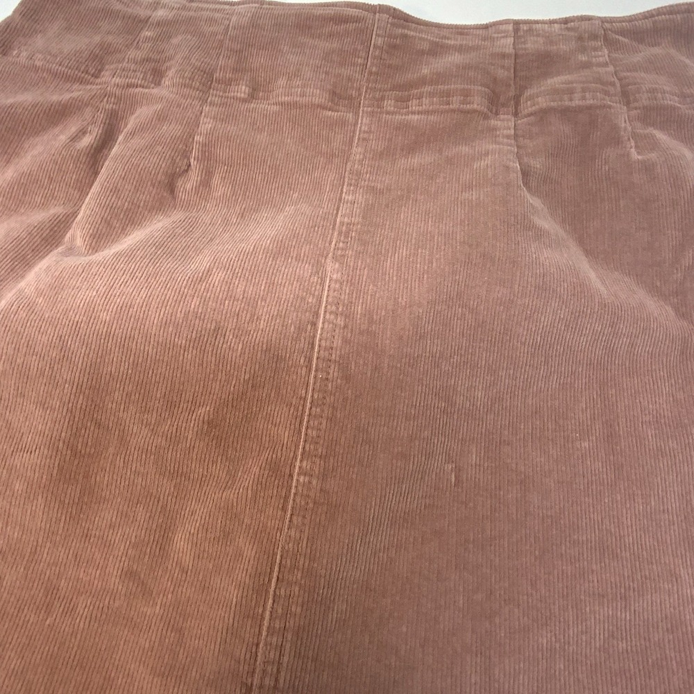 Wild Fable Corduroy Mini Skirt Size 16 Full Zip Front Utility GORP Y2K 80s 90s - Picture 6 of 16